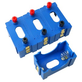 ZZLZX D-Cell Battery Holder 4PCS 72x40x50 mm / 2.83x1.57x1.96 Inches Series or Parallel Physical Science Plastic D Size Battery Case Physics D Battery Holder
