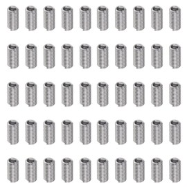 50 Stücke Spiralförmige Gewindeeinsätze, 10-24 3D 304 Edelstahl Schraubenförmig Gewickelt Draht Gewindehülse, Gewinde-Reparatur-Einsatz für Kunststoff Holz Gewinde Reparatur