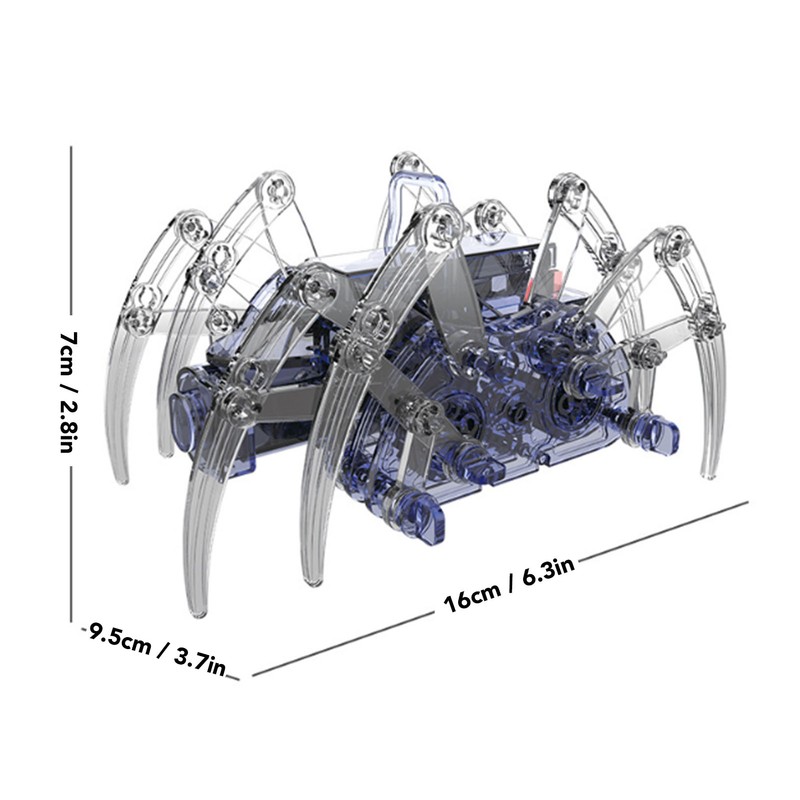 Spider DIY Building Toy Electric Plastic Spider Science Explorer Toy
