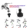 Akiuhen 3/4 inch hose connector threaded faucet adapter outdoor hose