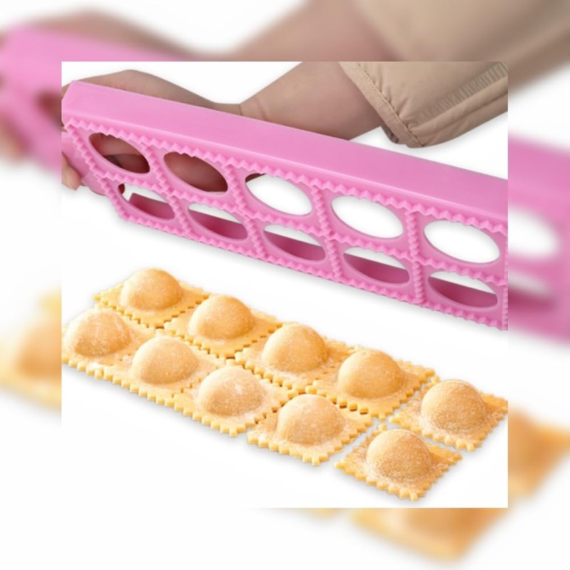 Kovcfon Mould for Round Ravioli Italian Ravioli Trays Mold Ravioli