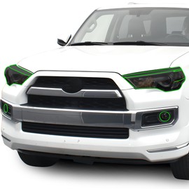 BOGAR TECH DESIGNS Full Headlight Head Light Tint Film Kit Compatible with Toyota 4Runner 2014-2024, Dark Smoke