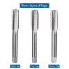 sourcing map 3pcs Hand Tap Set, 1/2-13 UNC Taper/Plug/Bottom Thread
