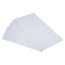 PATIKIL 10pcs Galvanized Steel Sheet, 18x10cm Galvanized Steel Plate Panels 0.5mm Thick Metal Timber Connector Sheet for Roof Flashing Fixing Repair Arts Crafts DIY Projects