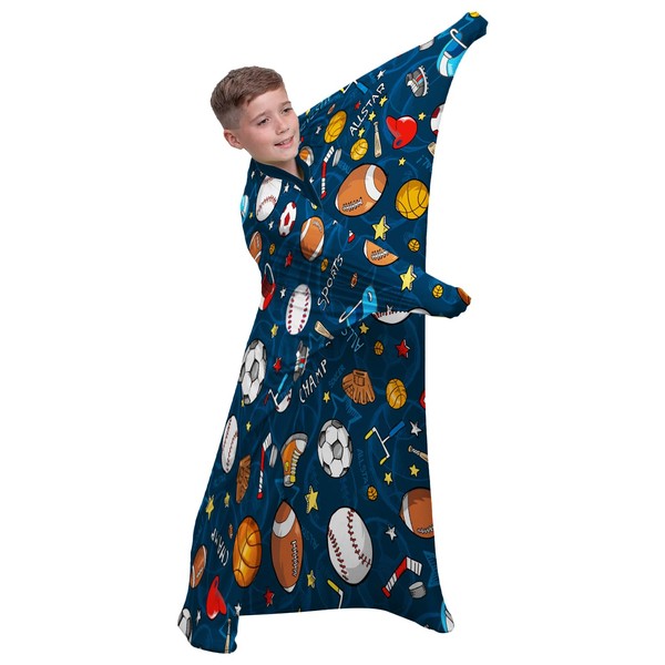 Polovillae Sensory Body Sock, X-Large Blue Full Body Sock Provides