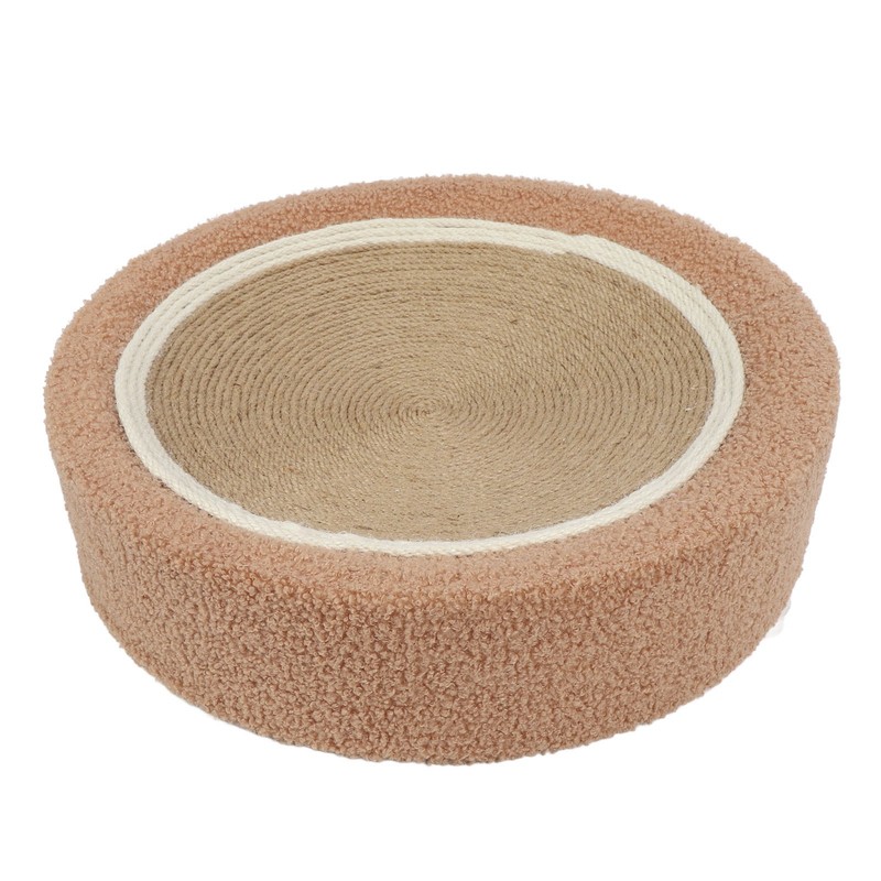 Round Cat Scratcher Ergonomic Cat Scratching Lounge Bed Sisal Cat