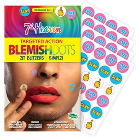 7th Heaven Blemish Dots – 96 Dots Per Pack – Fun and Colourful Hydrocolloid Pimple Patches for Acne and Spot Treatment
