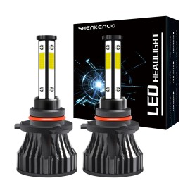 SHENKENUO 9005 HB3 High/Low Beam LED Headlight Bulbs 6000K Cool White Pack of 2