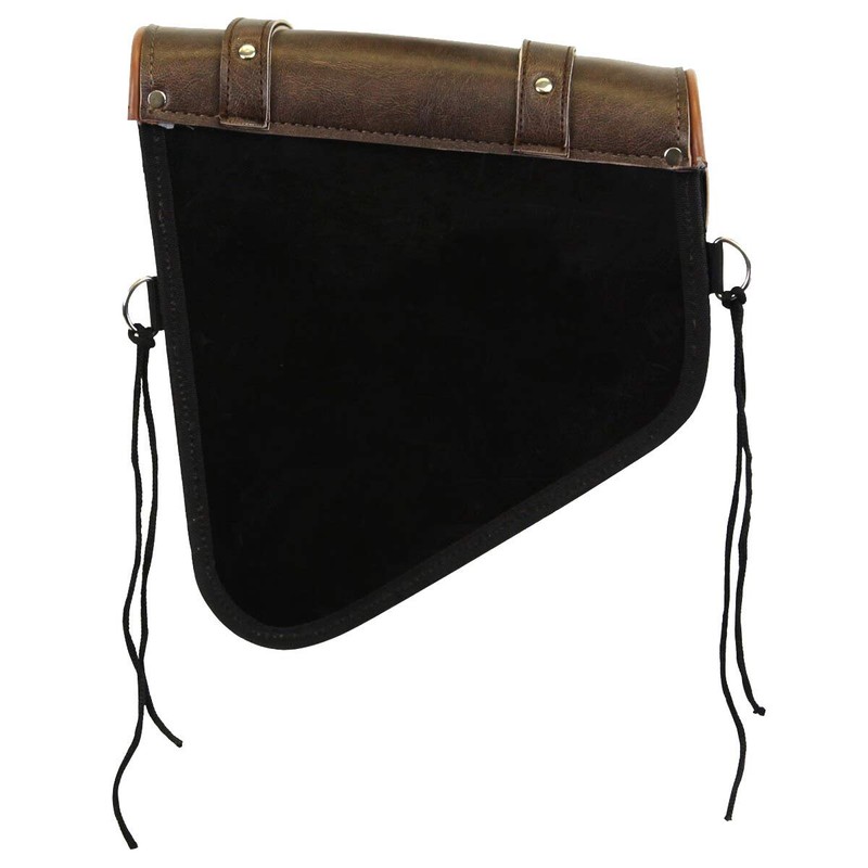 Vance Leather Swing Arm Bag Left Side Distressed Brown