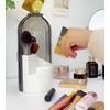 Unbranded Rotating Makeup Brush Holder with Lid Vanity Desktop Bathroom
