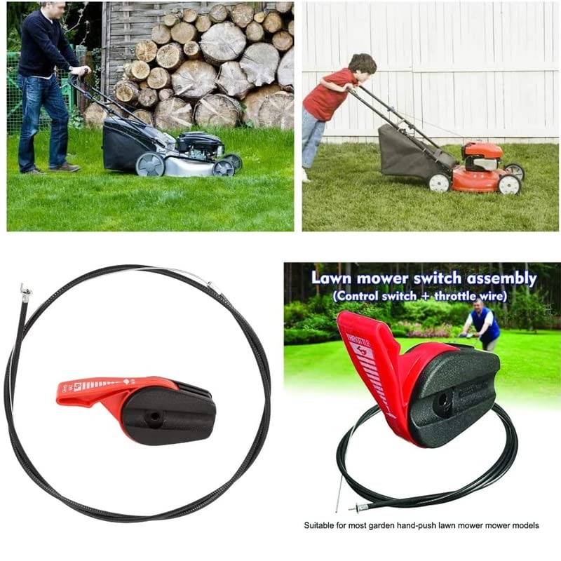 AIMALL Universal Throttle Control Cable for Lawn Mowers, Fits Briggs