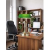Newrays Glass Bankers Desk Lamp with Pull Chain Switch Plug
