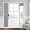 HOMEIDEAS 100% Blackout Sidelight Curtains for Front Door, Side Door