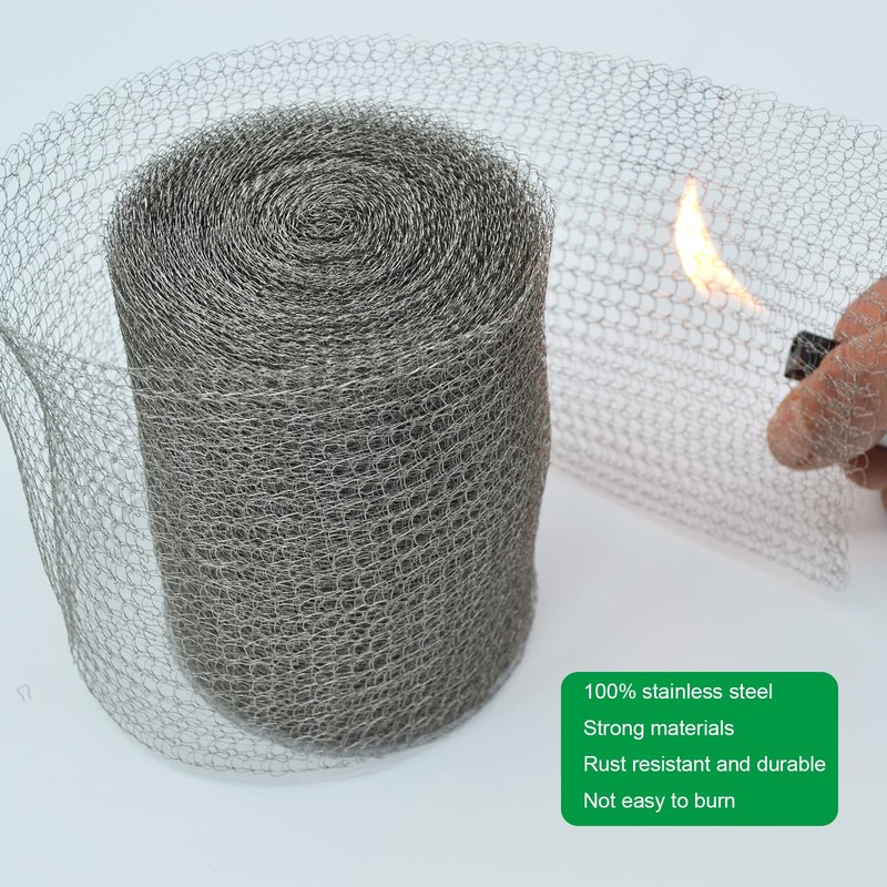 YAGJIA Wire Mesh 5" x 50FT, 304 Stainless Steel Mesh,