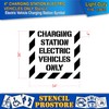 Pavement Stencils - 4 in - Charging Station Electric Vehicles