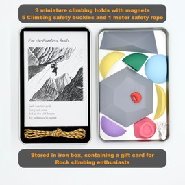 Bouldering Mini Holds Magnetic Art Set Rock Climbing Holds Refrigerator Magnet Set Bouldering Climbing Holds Refrigerator Magnet Set - Multi-Point Design for Climbers & Enthusiasts
