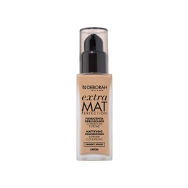 Deborah Milano Liquid Primer Extra Mat Perfection SPF 20, 3.3 Gold, Long Lasting Matte Effect, Moisturising and Mattifying Formula, No Transfer, High Coverage, Gives a