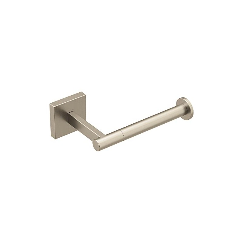 Moen Triva Brushed Nickel Single-Post Toilet Paper Holder, BP1808BN