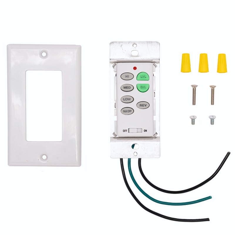 C23 Wall Control Replacement W/Reversing, Fan Speed, & Light, NO
