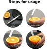 Stainless Steel Grapefruit Knife - Curved Serrated Bread for Kitchen