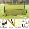 Shopsource Soccer Rebounder, 2 in 1 Soccer Rebound Net, 7'x4'