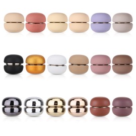 18 Pairs Hijab Magnets Pins, Magnetic Buttons for Clothing No Snag Multi-Use Hijab Magnetic Pins Pinless Strong Magnets Hijab Pins Brooch for Clothes Women Scarf Shiny & Matte Style(18 Colors)