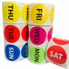Labels and More 2" Round Blue Day of the Week