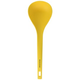 DELISH KITCHEN G-5058 Pearl Metal Spatula Spatula Yellow 12.4 inches (31.5 cm) All Nylon Cooking Spoon