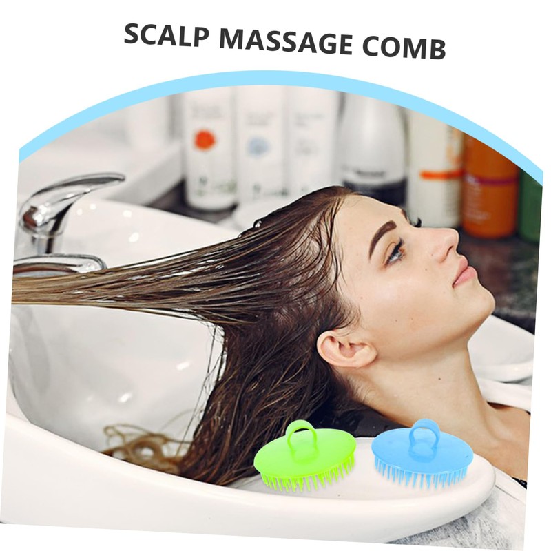 PACKOVE 4Pcs Scalp Massaging Brush Ergonomic Shampoo Brush for Hair