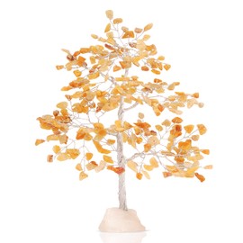 Yellow Aventurine crystal tree, crystals and gemstones tree of life Rough base crystal tree, decorative home accessories, house warming gifts new home, gifts for women birthday unique, 10-12 inch