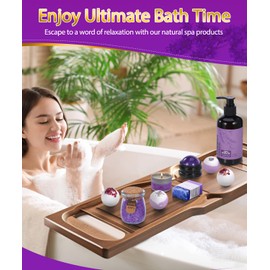 Bnlcd Luxury Bath Gift Set for Women, 12 Pcs Relaxing Lavender Spa Gifts for Women, Self Care Gifts for Mom Wife Girlfriend Sister - Happy Birthday, Christmas, Valentine's Day, Mothers Day Gifts