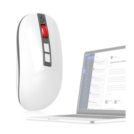 CLANMOU 2025 AI Mouse, AI Voice & Audio Recorder, AI Real-Time Transcription, Translation & Summarization, Ergonomic Presenter Laser Pointer Remote, for Office Remote Work High-Performance Device