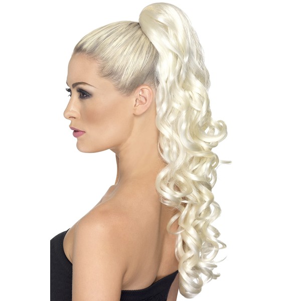 Smiffy's Divinity Hair Extension Curl, Blonde, One Size