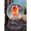 Small Mythical Fire Lava Volcanic Hyperion Dragon Glitter Water Globe