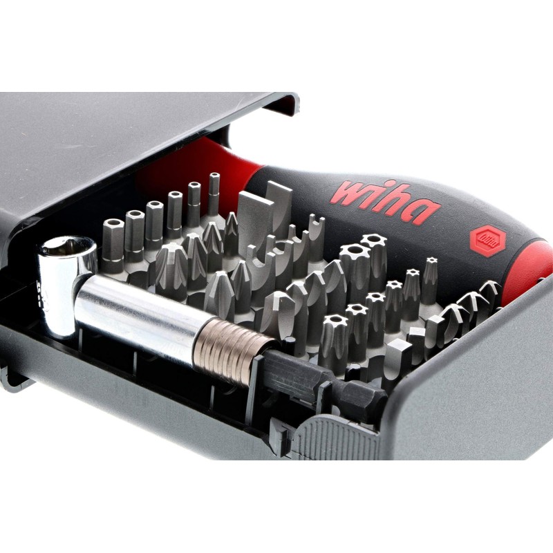 Wiha 71991 Bits Collector with Security Bits, 39 Piece Set