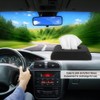 PU Leather Car Napkin Box Universal Hanging Black Auto Tissue