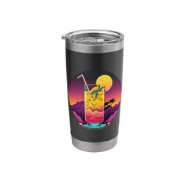 Lemonade Iced Tea Synthwave 80s Retrowave Aesthetic Stainless Steel Insulated Tumbler