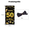 GoldRock 50th Birthday Decoration Banner Background, Birthday Banner 50, Decoration