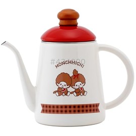 Fuji Hollow Monchhichi Check Coffee Pot 4.3 inches (11 cm) MNC-11CP