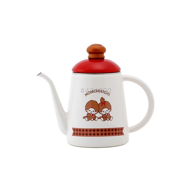 Fuji Hollow Monchhichi Check Coffee Pot 4.3 inches (11 cm)
