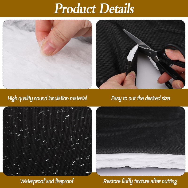 BOUTICOL15.7in x 26.2ft Automotive Camper Van Insulation , 30 MM
