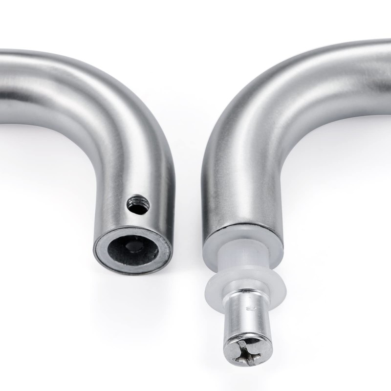 Ranbo Brushed Nickel 6" （CTC） Tubular Back-to-Back Shower Door Handle，3/4"