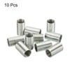 PATIKIL 10pcs M12-M10 Screw Adapter Sleeve Reducing Nuts 20mm Threaded