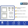Canvas Floater Box Frame Picture Hanging Kit Silver CWH Hangers