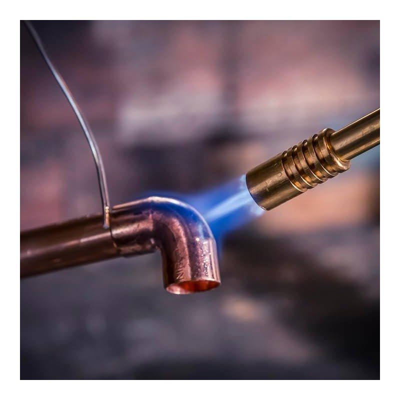 Bernzomatic® Wide Flame Brass Torch - Manual Ignition, Wide Pencil