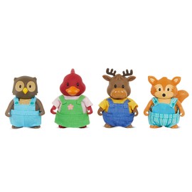 Li’l Woodzeez – Toy Figurine – Animal Figurine – Figurine Set – Animal Toys – 3 Years + – Friendz Club Forest Set