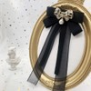 JKQBUX Pre-Tied Bow Tie Ribbon brooches Neck Shirt Tie Collar