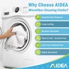 AIDEA AIDEA Microfiber Cleaning Cloths,White 50PK, Absorbent Cleaning Towels, Lint