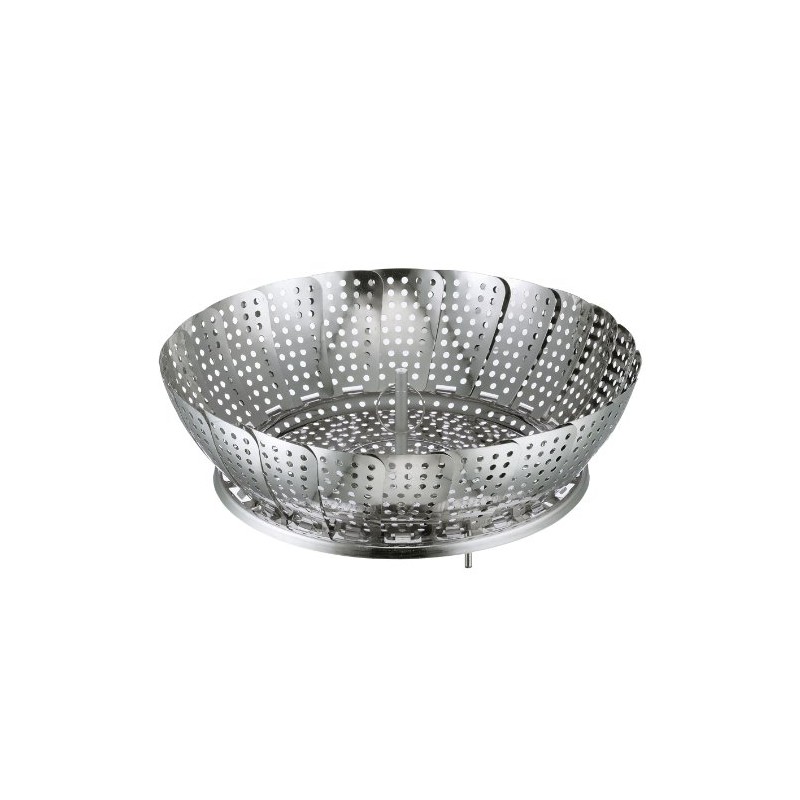 Küchenprofi 1025482820 Dämpfeinsatz, klappbar, Edelstahl, silber, 7,4 x 14,2 x