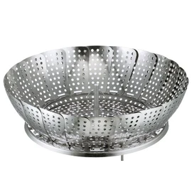 Küchenprofi 1025482820 Dämpfeinsatz, klappbar, Edelstahl, silber, 7,4 x 14,2 x 15,8 cm